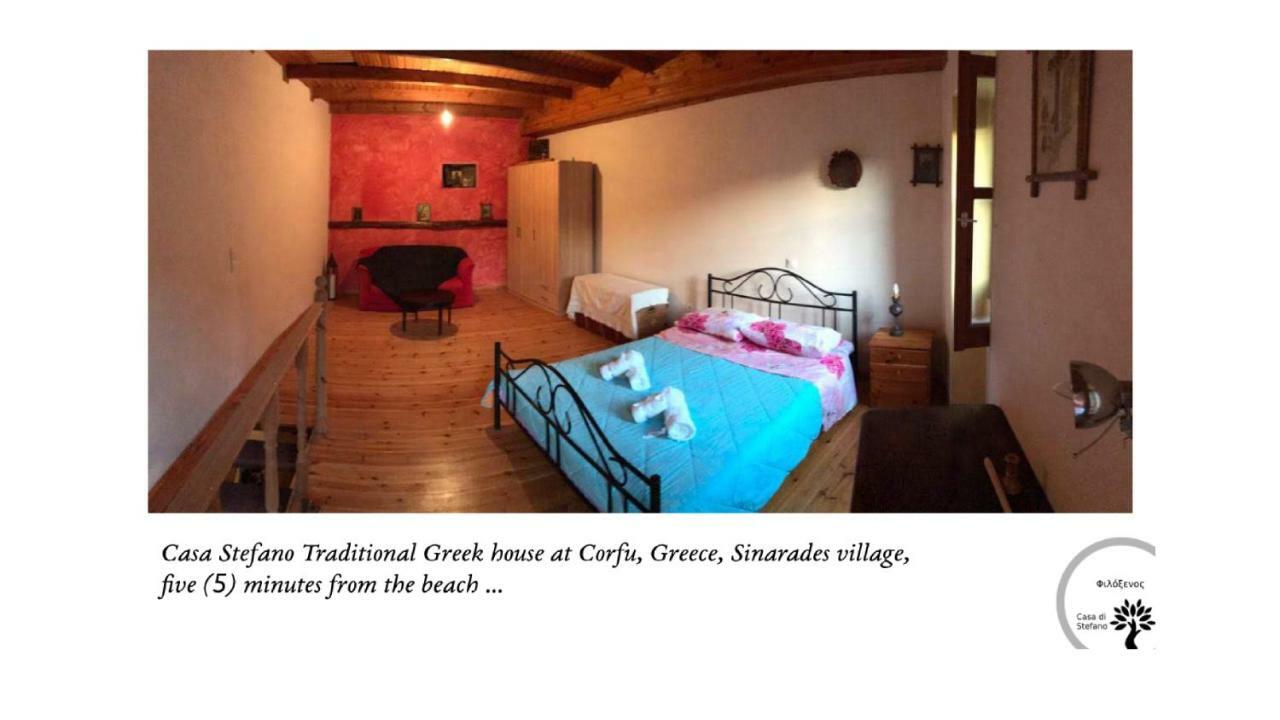 Sinarádes Country Traditional House In Corfu Village, Greece מראה חיצוני תמונה